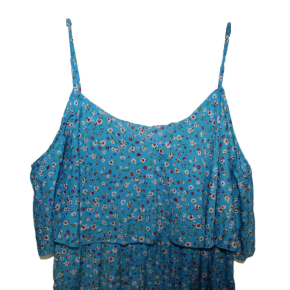 Women's Plus Size Spring Floral Dress - Picture 9 of 16